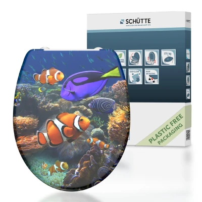 Afbeelding van Toiletbril met soft close SEA LIFE duroplast print