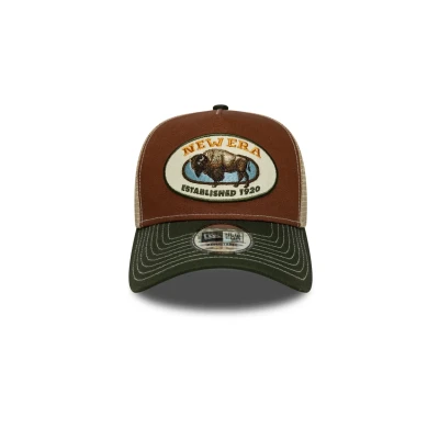 Afbeelding van New Era Animal Patch Trucker Unisex Pet, Maat: One Size, Dark green/brown