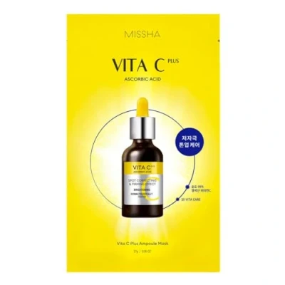 Afbeelding van Missha Vita C Plus Ampoule Sheet Mask Korean Skincare
