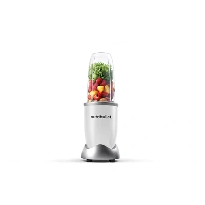 Afbeelding van nutribullet Pro 900, elektrische mixer, hakmolen, smoothiemixer, multifunctionele 900 W vermogen, 700 ml glas, wit, NB904