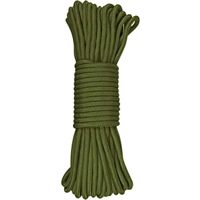 Afbeelding van normani Stevig polypropyleen touw, belastbaar tot 250 kg, universeel inzetbaar, kleur olijf, grootte 5 mm/15 m