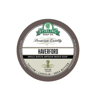 Afbeelding van Stirling Soap Co. scheercrème Haverford 165ml