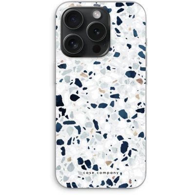 Afbeelding van Case Company® hoesje geschikt voor iPhone 15 Pro Terrazzo N1 Soft Cover Telefoonhoesje Bescherming aan alle Kanten en Schermrand