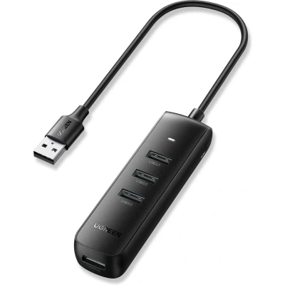 Afbeelding van Kabels: USB: USB Hubs: Ugreen 10915 interface hub 3.2 Gen 1 (3.1 1) Type A 5000 Mbit/s Zwart