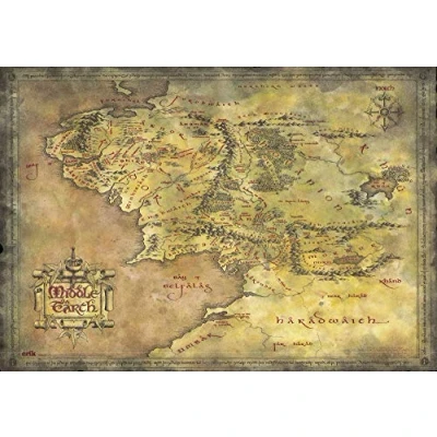 Image de Sous Main Ecole Le Seigneur Des Anneaux Mapa