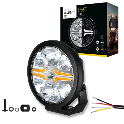 Afbeelding van Hella LED Verstraler Blade 7&quot; Zwart Wit/Oranje Positielicht Ref 25
