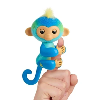 Afbeelding van Overige Merken Fingerlings 2.0 Aapje Leo + Licht En Geluid Blauw