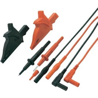 Afbeelding van VOLTCRAFT MS 5 Veiligheidsmeetsnoerenset Banaanstekker 4 mm Testpunt 1.20 m Zwart, Rood 1 set(s)