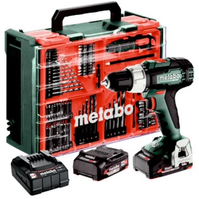 Afbeelding van METABO SB 18 L Set accu klopboorschroefmachine + accessoireset 78 delig in koffer (2x 2,0Ah lader) 614053710