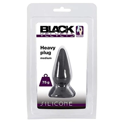 Afbeelding van Klassieke Siliconen Buttplug Black Velvets M