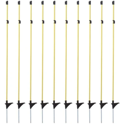 Afbeelding van Ako Weidepaal Glasfiber Metalen Pen 2 Isolat. 152cm 10 stuks