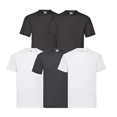 Afbeelding van Fruit of the Loom set van 5 T shirts voor heren