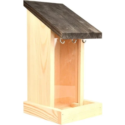 Afbeelding van Esschert Design Muurvoedersilo Hout