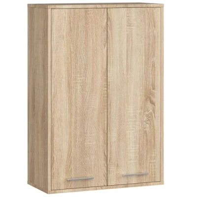 Afbeelding van Hangende Badkamerkast FIN H934 W64 met 2 Deuren / AKORD Furniture Factory Sonoma Eik 64 x 94 30 cm