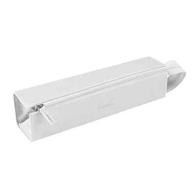 Afbeelding van RHODIA 319042C Pennenetui, rama, wit, 23 x 5 cm, platte opening voor gebruik als pen, kunstleer, opslag van pennen, potloden, viltstiften, kleine benodigdheden