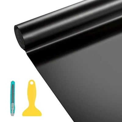 Afbeelding van YAOBLUESEA Waterproof Car Headlight Tinted Film 200x40cm Zwart