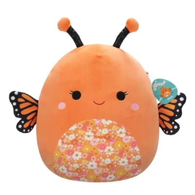Afbeelding van Squishmallows Mony Orange Monarch Butterfly W/Floral Belly 40cm Plush