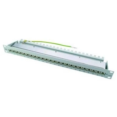 Afbeelding van Telegärtner J02023A0051 24 poorten Netwerkpatchpaneel 483 mm (19) CAT 6A 1 HE Grijs wit (RAL 7035)