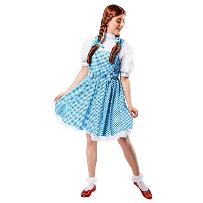 Afbeelding van Rubies Wizard Of Oz Kostuum Dorothy Vrouw Blauw, Wit / Beige Medium Carnavalskleding Verkleedkleding