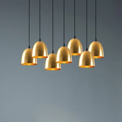 Afbeelding van Tattoo 6183 hanglamp, goudkleurig, metaal, 7 lamps