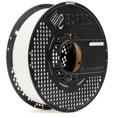Afbeelding van 3DFILS PLA filament voor 3D printen Neat Winding esdraad Max: 1,75 mm, 1 kg, wit