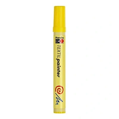 Image de Marqueur textil painter tracé 2 4 mm jaune marabu mr011703019