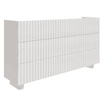 Afbeelding van Selsey Fiorra Ladekast met zes lades hoogglans wit 147 cm