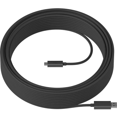 Afbeelding van Kabel USB A naar C Logitech 939 001802 Zwart 25 m