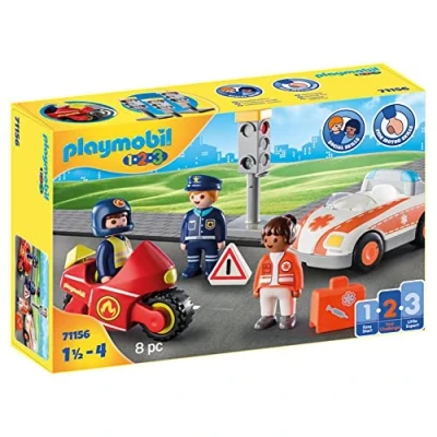 Image de Playmobil 1.2.3 71156 Héros du quotidien