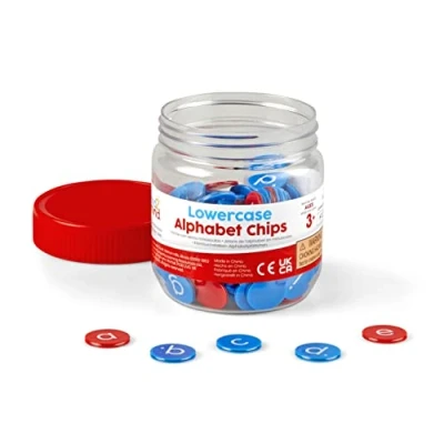 Afbeelding van Learning Resources Kleine letters van het alfabet, 6 x 26 sorteerobjecten met medeklinkers en klinkers voor leeractiviteiten in de klas of thuis, 3+