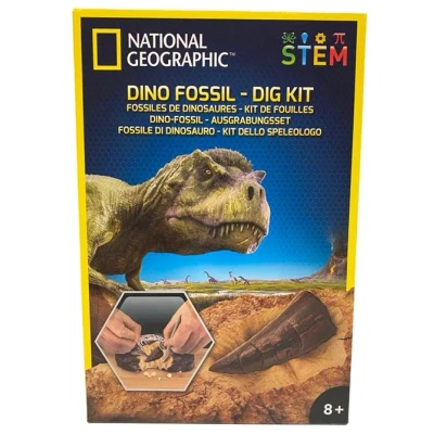 Afbeelding van Bandai National Geographic opgravingsset: dinosaurusfossielen, versie 2, wetenschappelijk en educatief spel, STEM JM80215, JM80215