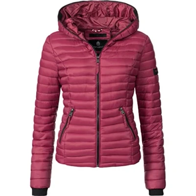 Afbeelding van Navahoo Kimuk Gewatteerde jas voor dames, tussenseizoen, XS XXL, Bordeaux