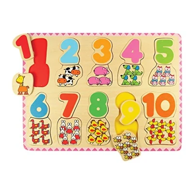 Afbeelding van BigJigs Nummers &amp; Kleuren Puzzel