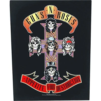Afbeelding van Guns N&#039; Roses Appetite For Destruction Rugpatch Zwart