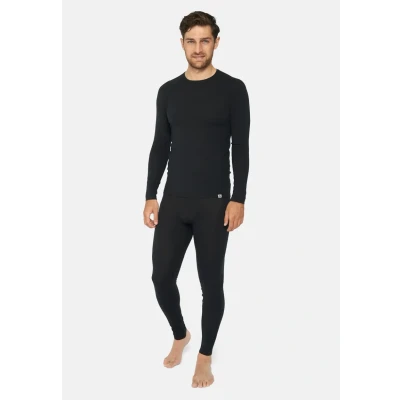Afbeelding van Danish Endurance Merino SET Hemd, Heren, Maat: Medium, Black