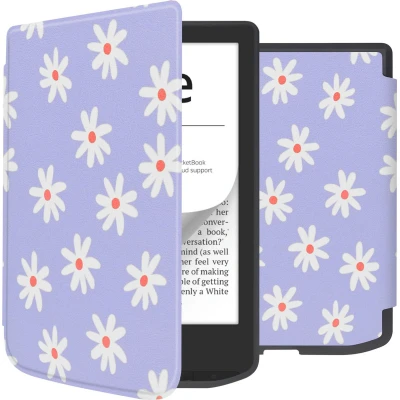 Afbeelding van iMoshion Ereader Cover / Hoesje Geschikt voor Pocketbook Verse Pro Vivlio Light HD Design Sleepcover Bookcase zonder stand Flowers Distance