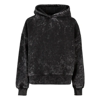 Afbeelding van Urban Classics Towel Washed Hoodie, Dames, Maat: 4XL, Black