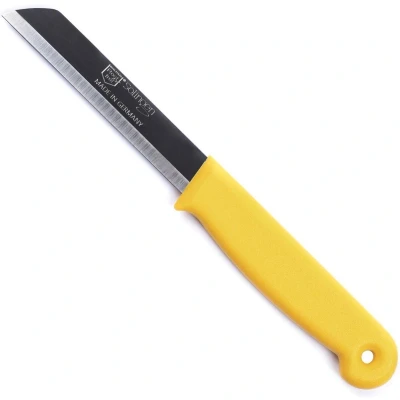 Afbeelding van Solingen Schilmesje RVS Glad 18,5 cm met &quot;Blade Cover&quot; Geel