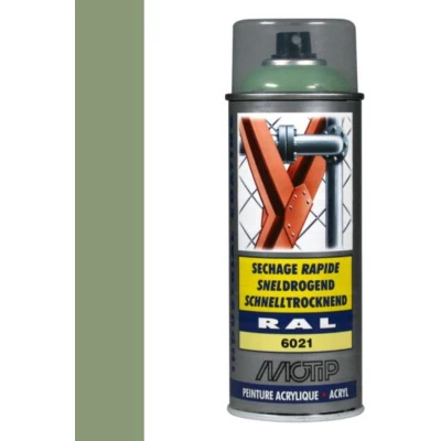 Afbeelding van Motip industrial acryllak hoogglans RAL 6021 bleek groen 400 ml