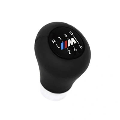 Afbeelding van BMW 25 11 7 886 896 M schakelhendel echt leer zwart