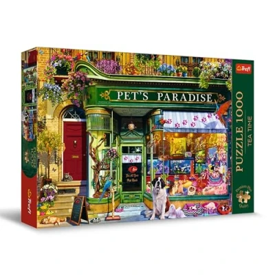 Afbeelding van Trefl Premium Plus Quality Tea Time puzzel: dierenparadijs 1000 stukjes, geschilderde nostalgische fotoserie, perfect op elkaar afgestemde stukken, voor volwassenen en kinderen vanaf 12 jaar