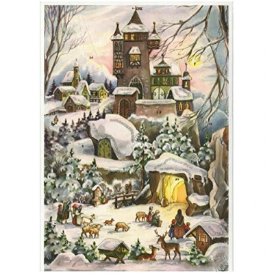 Afbeelding van adventskalender &quot;Kerstmis bij de burg&quot;: papieren