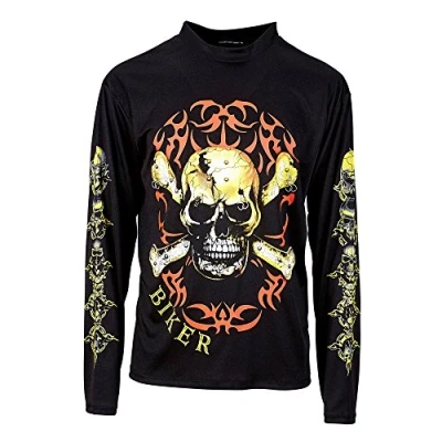 Afbeelding van Widmann Aso &amp; Biker New Kids Kostuum Terror Mc Shirt Man Zwart XL Carnavalskleding Verkleedkleding