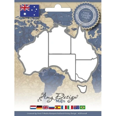 Afbeelding van Die Amy Design Maps Australia