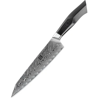 Afbeelding van Damascus 8&quot; Vleesmes (67 lagen) Xinzuo B32 Luxe &amp; Professioneel Vlijmscherp staal Keukenmes met lemmet van 21 cm G10 handvat klinknagel mozaïek