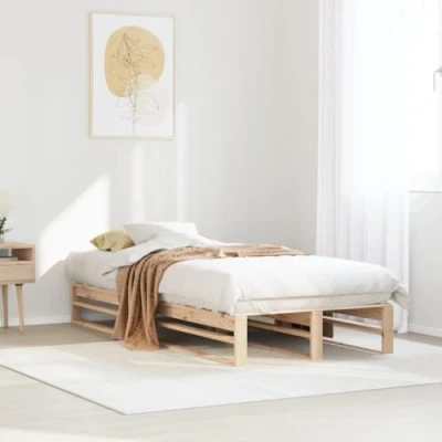 Afbeelding van vidaXL Bedframe zonder matras massief grenenhout 90x190 cm