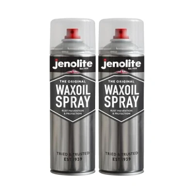 Afbeelding van JENOLITE Waxoil Anti roest spray voor auto&#039;s, bestelwagens en motorfietsen, transparant, 500 ml, 2 stuks