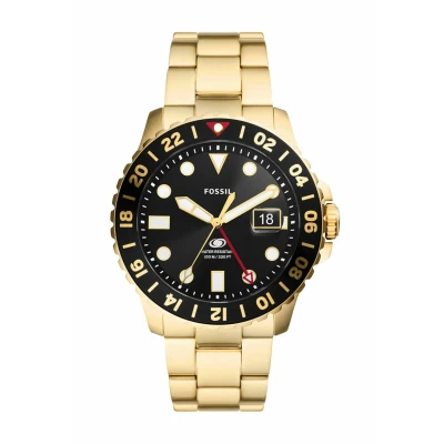 Afbeelding van Fossil heren Blue horloge FS5990 in de kleur Goud