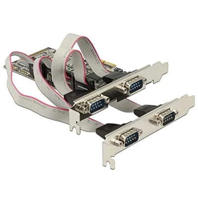 Afbeelding van Delock 4 x serial PCI Express card kaart PCIe