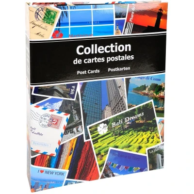 Afbeelding van Exacompta Ref. 96115E 1 verzamelalbum voor 200 ansichtkaarten 100 pagina&#039;s glanzende hardcover formaat 20 x 25,5 cm afbeelding